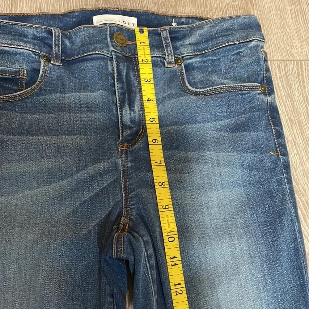 LOFT Made and Loved Traditional 5 Pocket Denim Leggings 8 / 29 - Picture 5 of 14